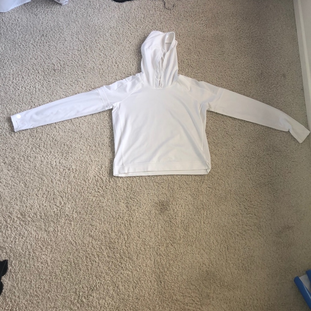 White athleta girl hoodie